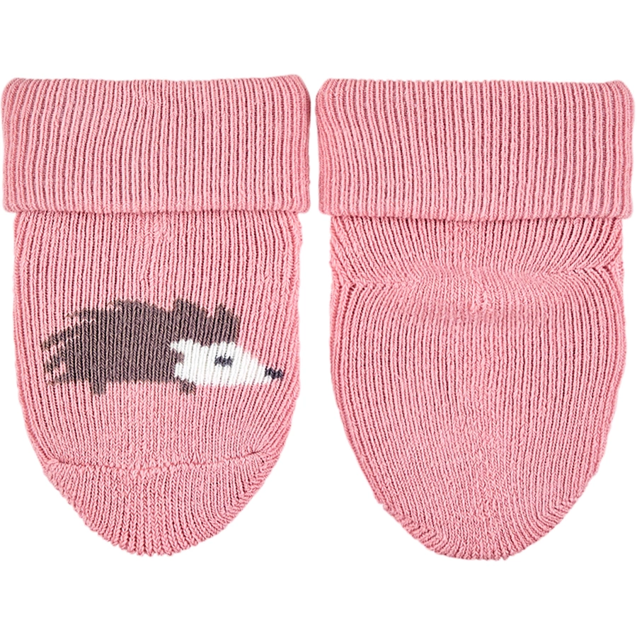 Sterntaler Erstlingssöckchen 3er-Pack Reh+Igel rosa