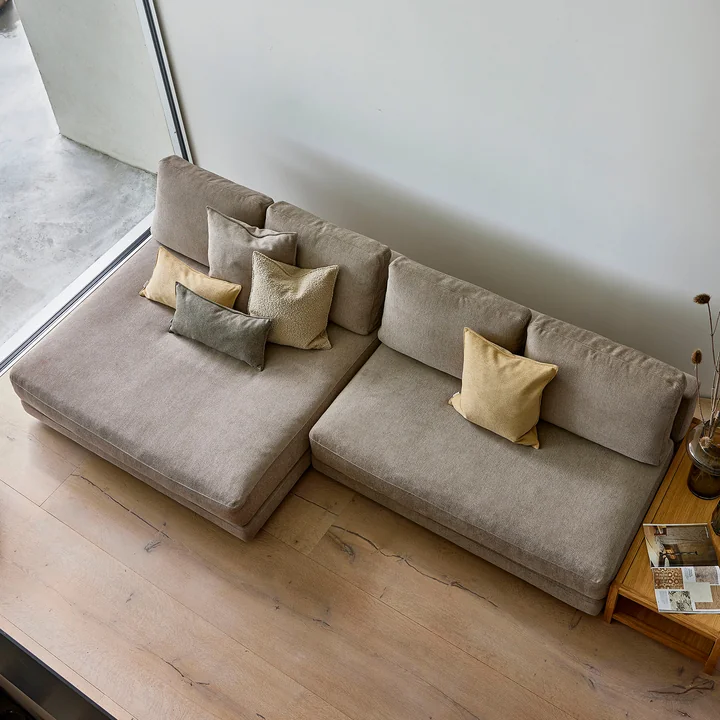 Cane-line - Scale Sofa 2-Sitzer Sofamodul, dunkelgrau (Cane-line Ambience)