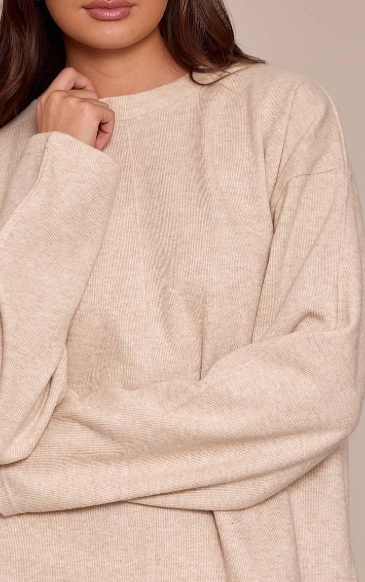 Moka Sweatshirt Côtelé Doux