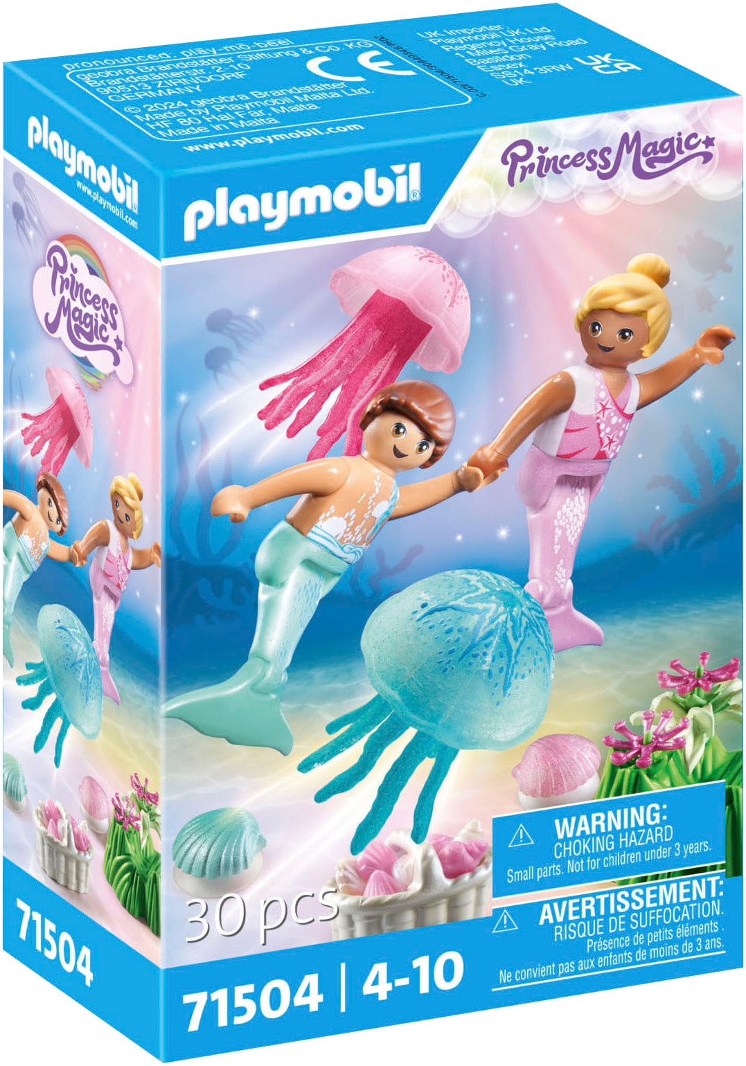 Playmobil® Konstruktions-Spielset »Meerkinder mit Quallen (71504), Princess Magic« Made in Europe
