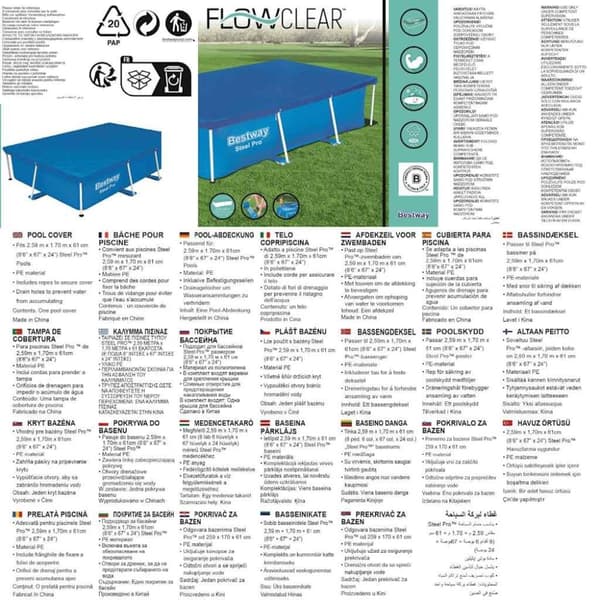 Bestway Bassengtrekk Flowclear 259x170 cm