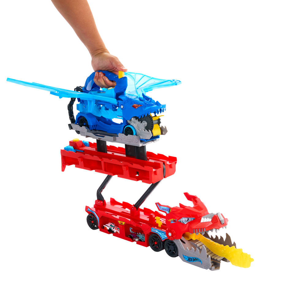 Hot Wheels ultieme dubbele draak transportvoertuig