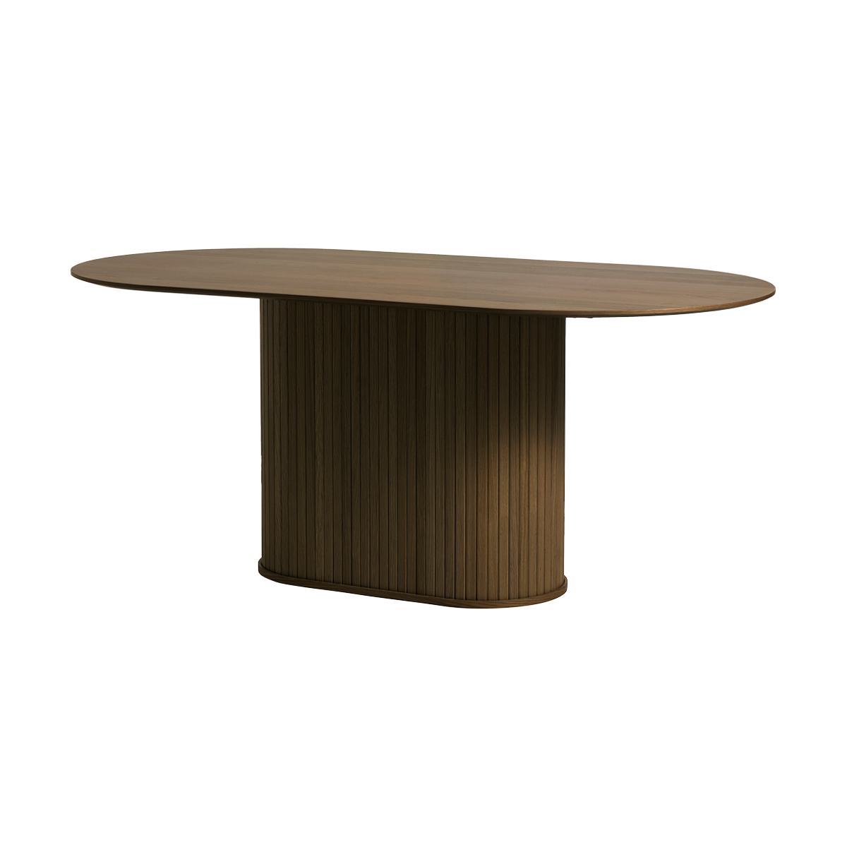 Eettafel Lenn ovaal hout Gerookt eiken