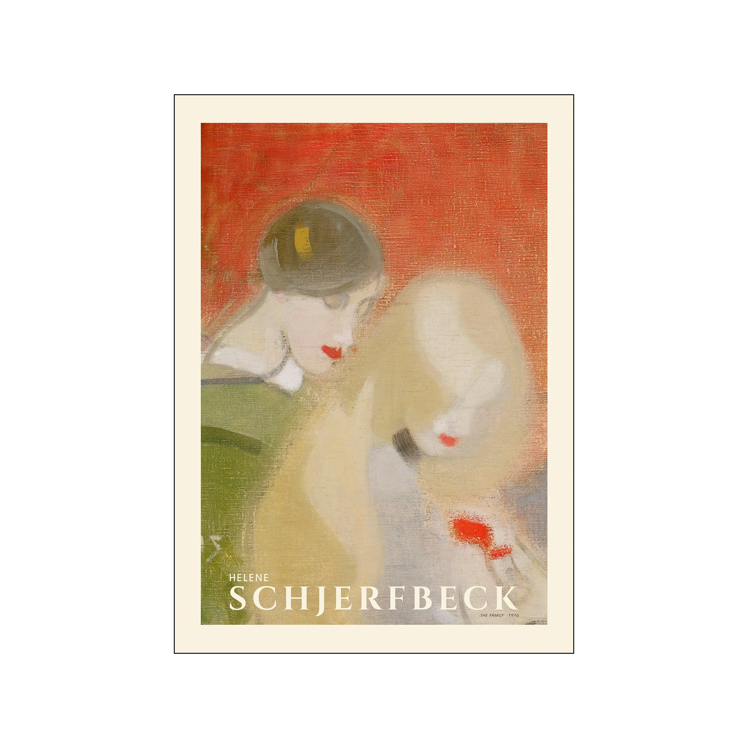 Poster & Frame  PSTR Studio x Helene Schjerfbeck The family plakat