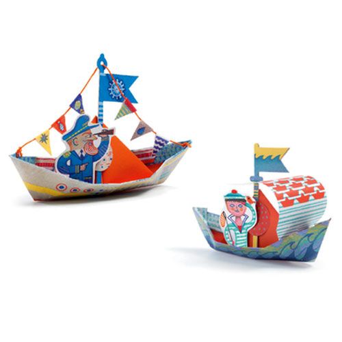 Djeco origami boten op het water DJ08779