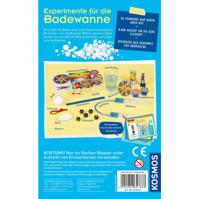 Experimente für die Badewanne Kosmos