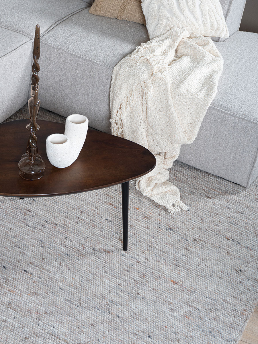 Vloerkleed Scott Donker beige 160 x 230 cm