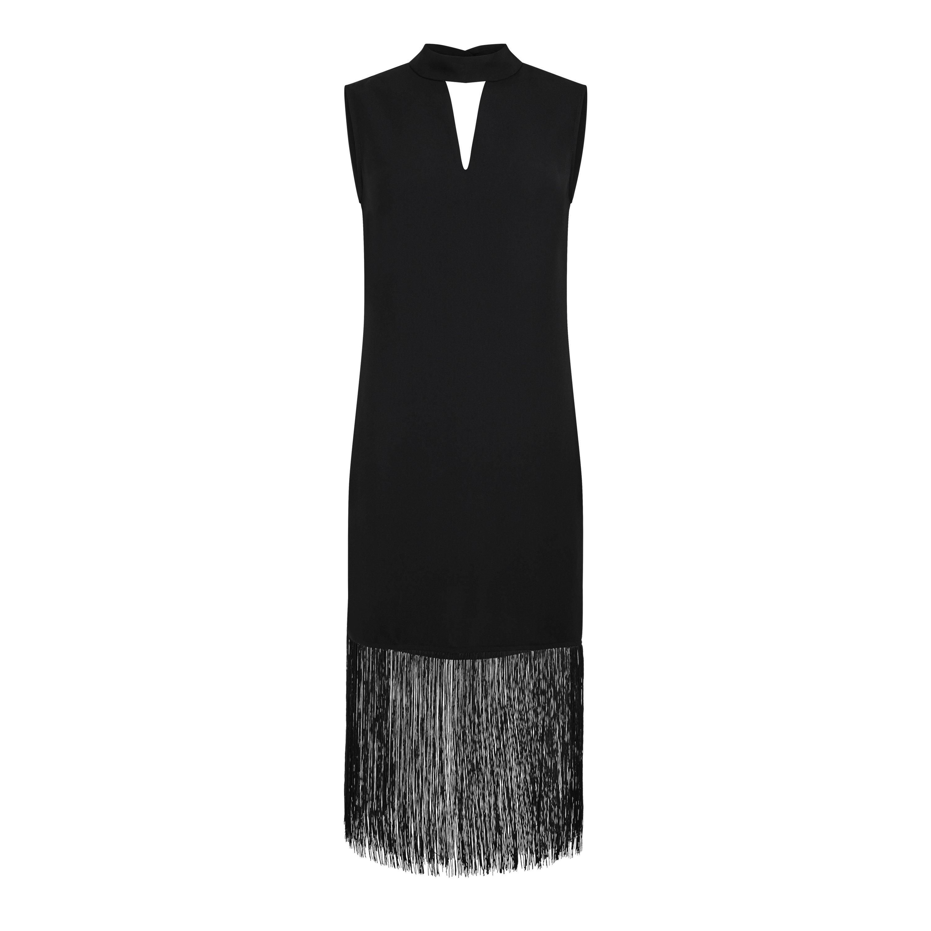 Biba Fringe Hem Dress