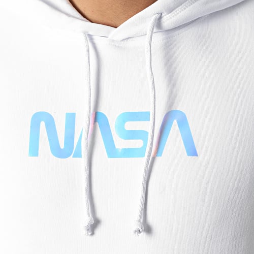 Sweat Capuche Skid Holo Laser Blanc