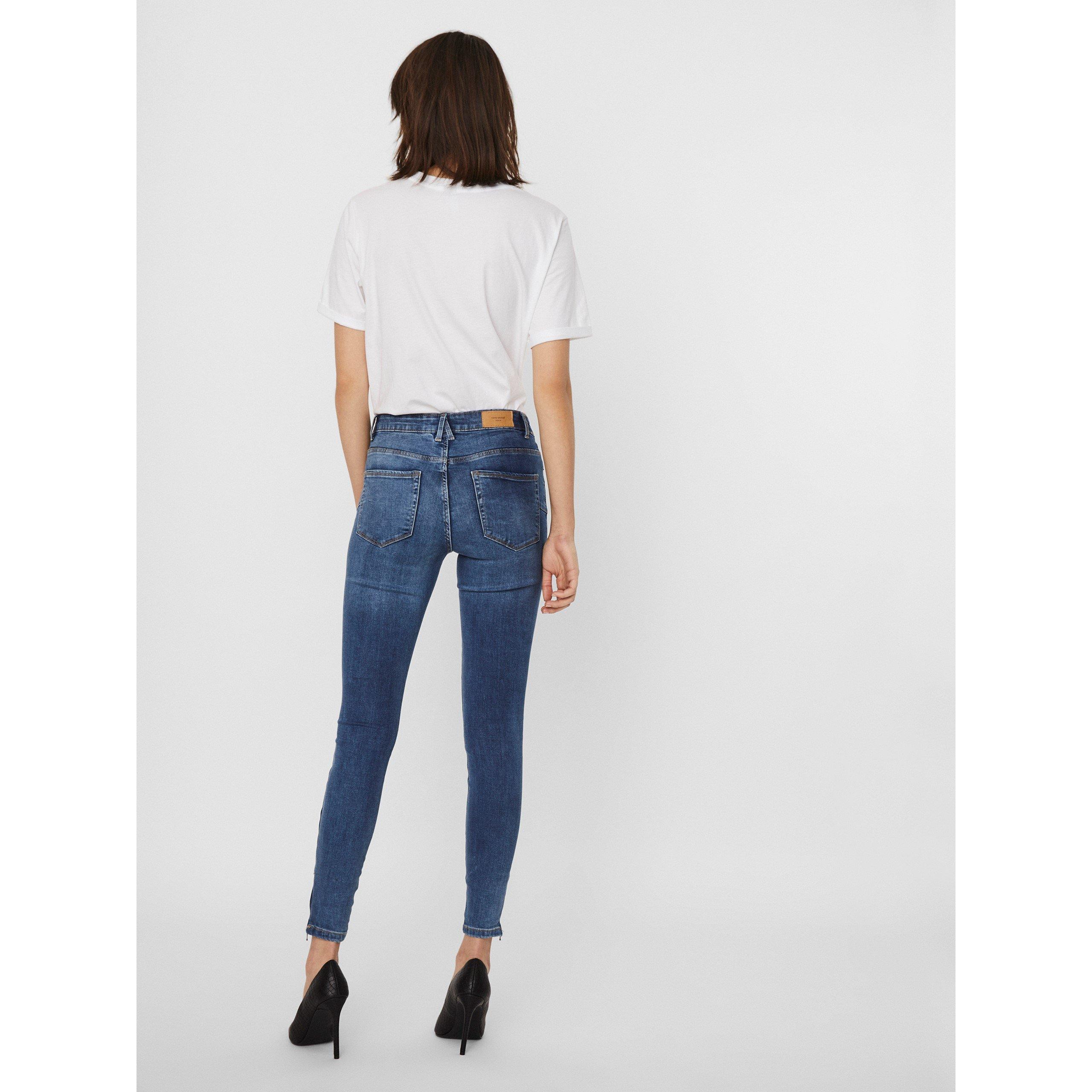 Vero Moda Tilde Midrise Slim Ankle Zip Jeans