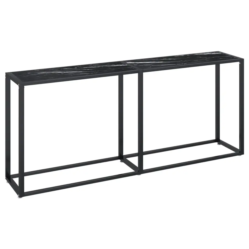 vidaXL - Wandtafel - Zwart - Glas