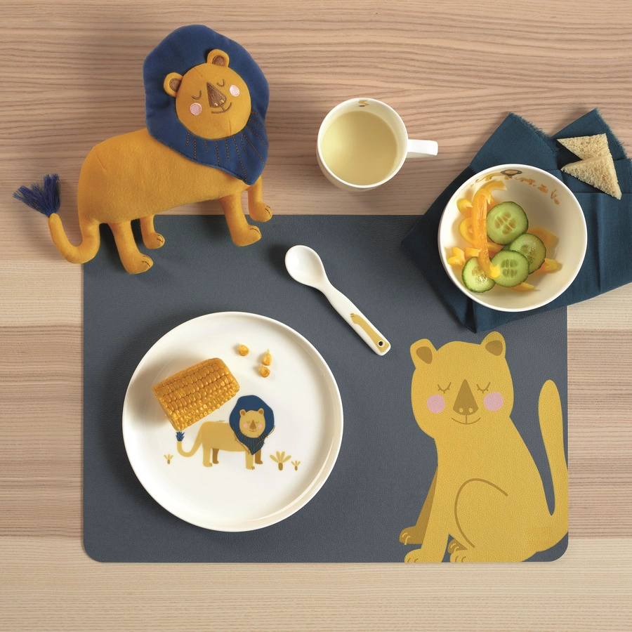 ASA Selection Tischset Kater Kasimir blau