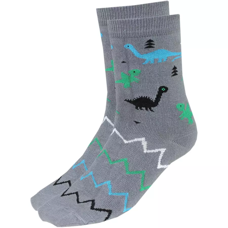 TupTam Kinder Socken Mädchen Jungen Bunt Gemustert 6er Pack blaugrau