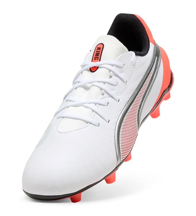 PUMA KING MATCH FG/AG JR 108837 PUMA-WHITE-GLOWING-RED-PUMA-BL