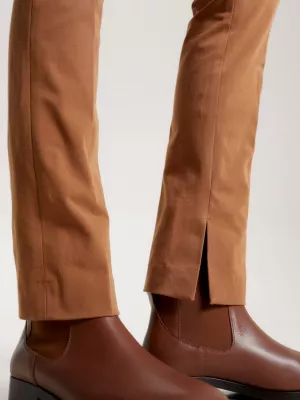 Calças de gabardine slim