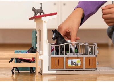 Schleich Lekesett Hesteboks med Hoppe og Føll