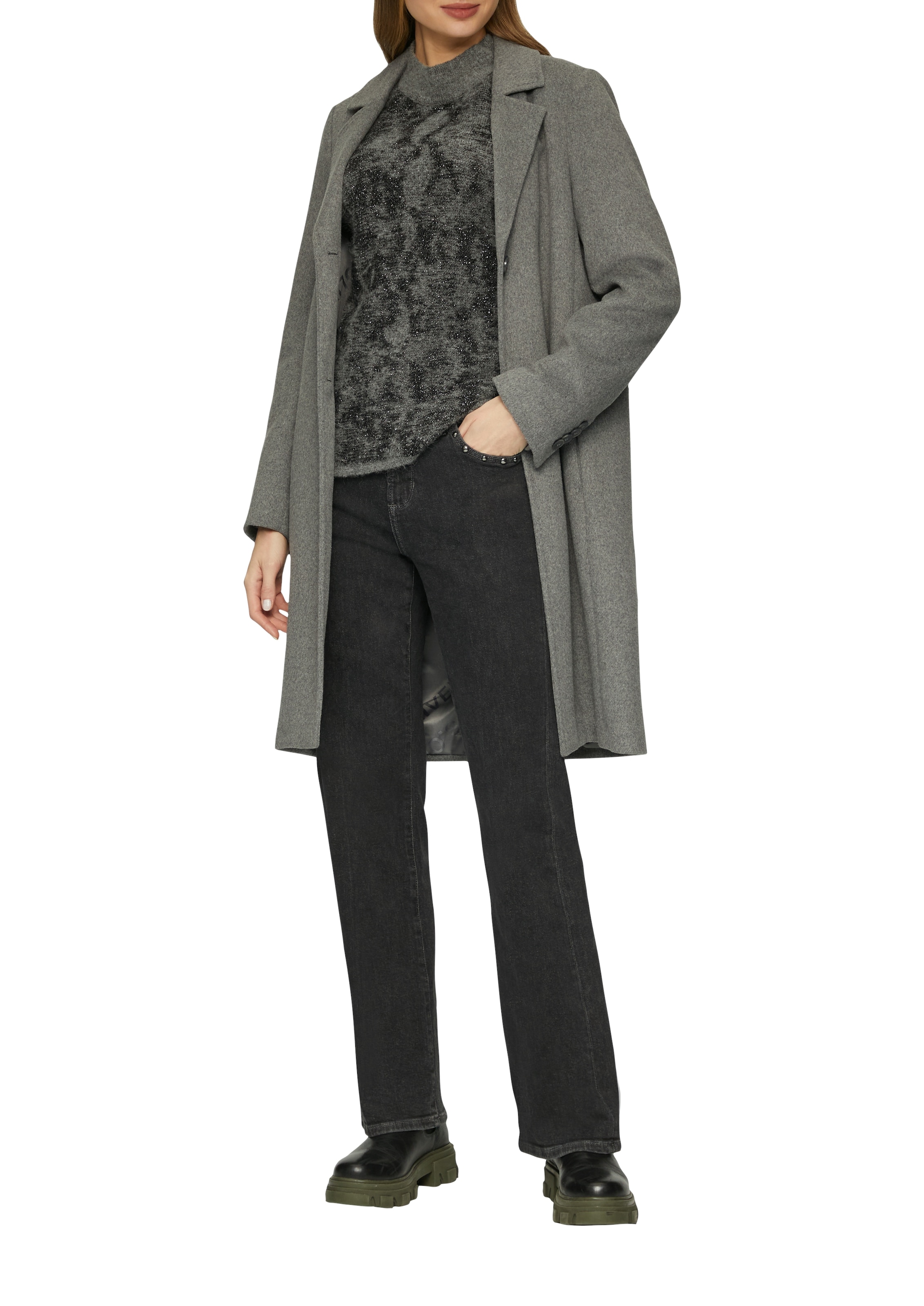 s.Oliver Stehkragenpullover mit Muster