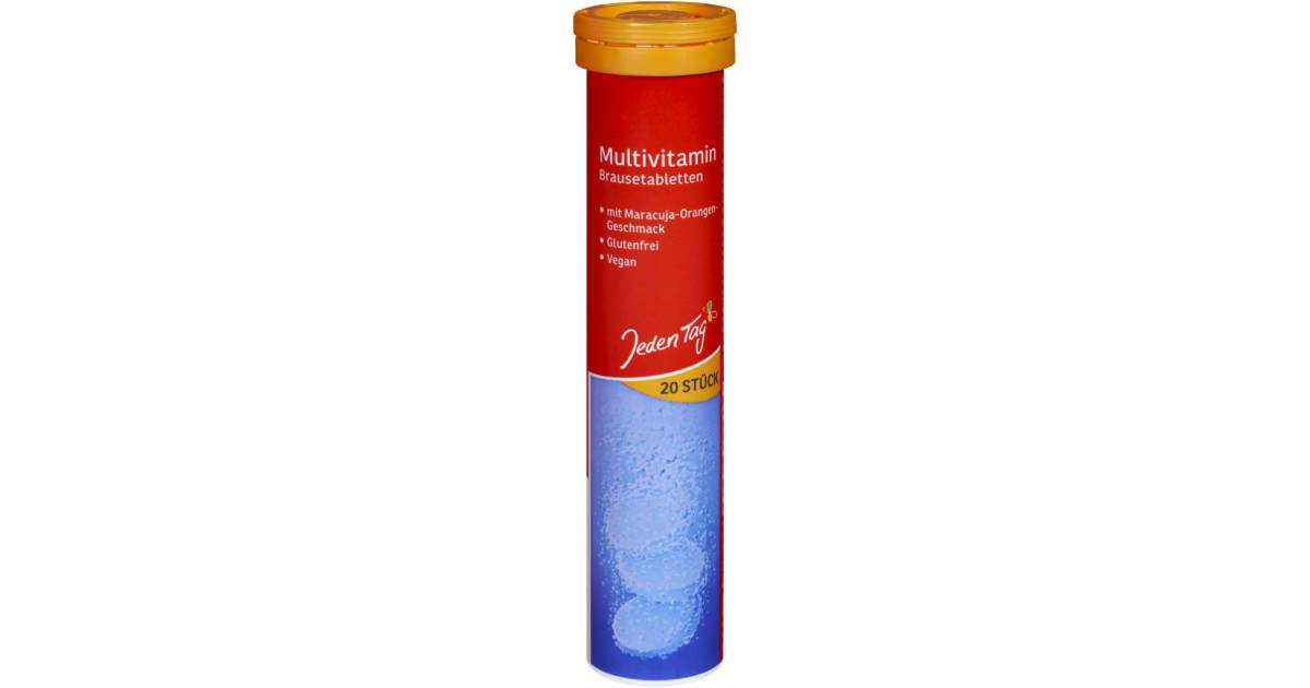 Jeden Tag Brausetabletten Multivitamin 20er-Packung