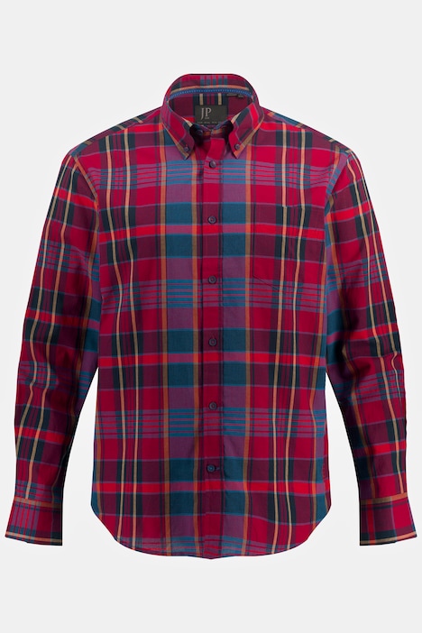 Karohemd, Langarm, Buttondown-Kragen, Modern Fit