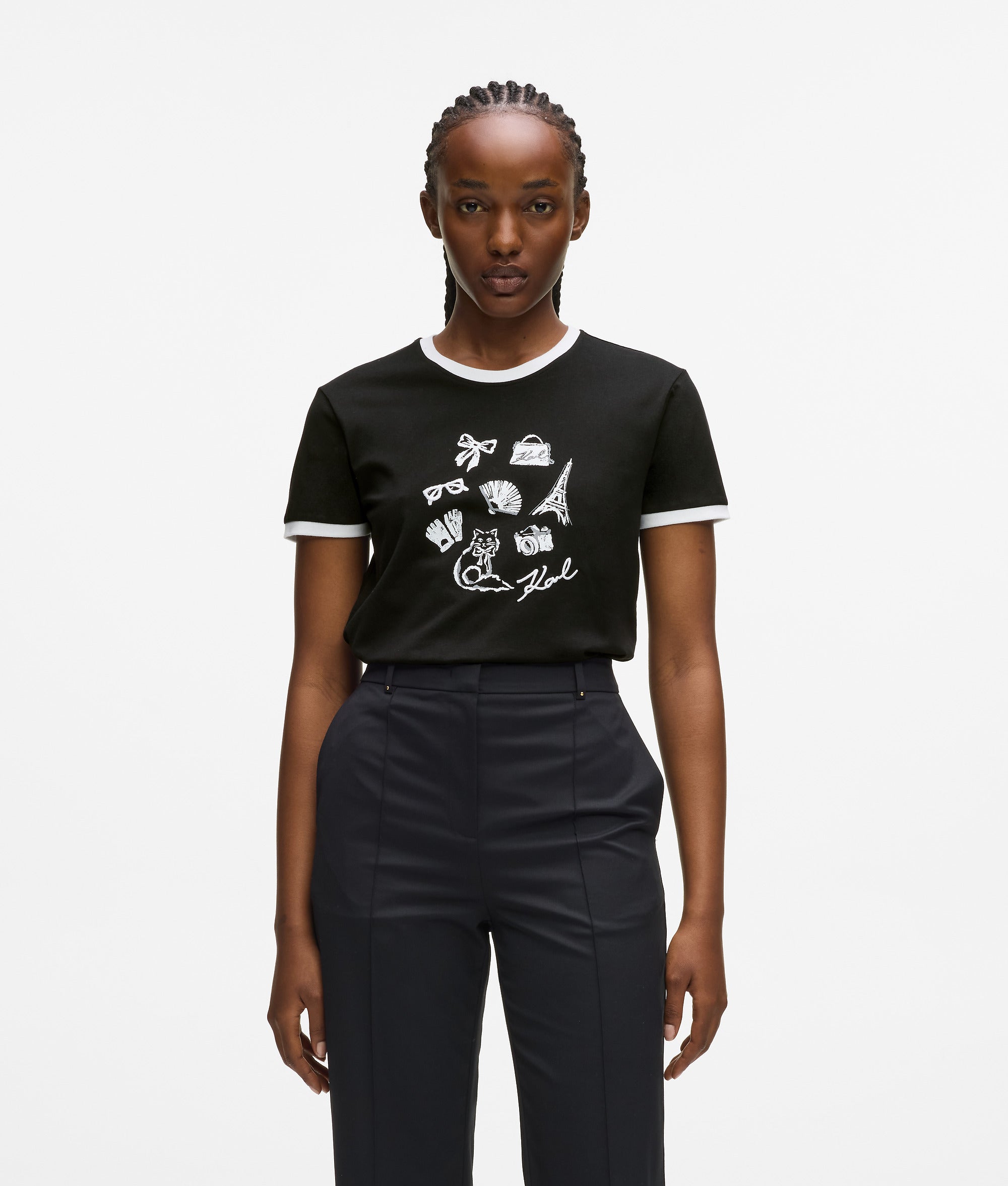 Karl T-shirt met bedels