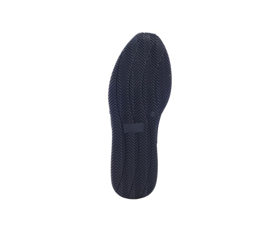 Sneakers velours homme Marine et Rouge - WILLAURA