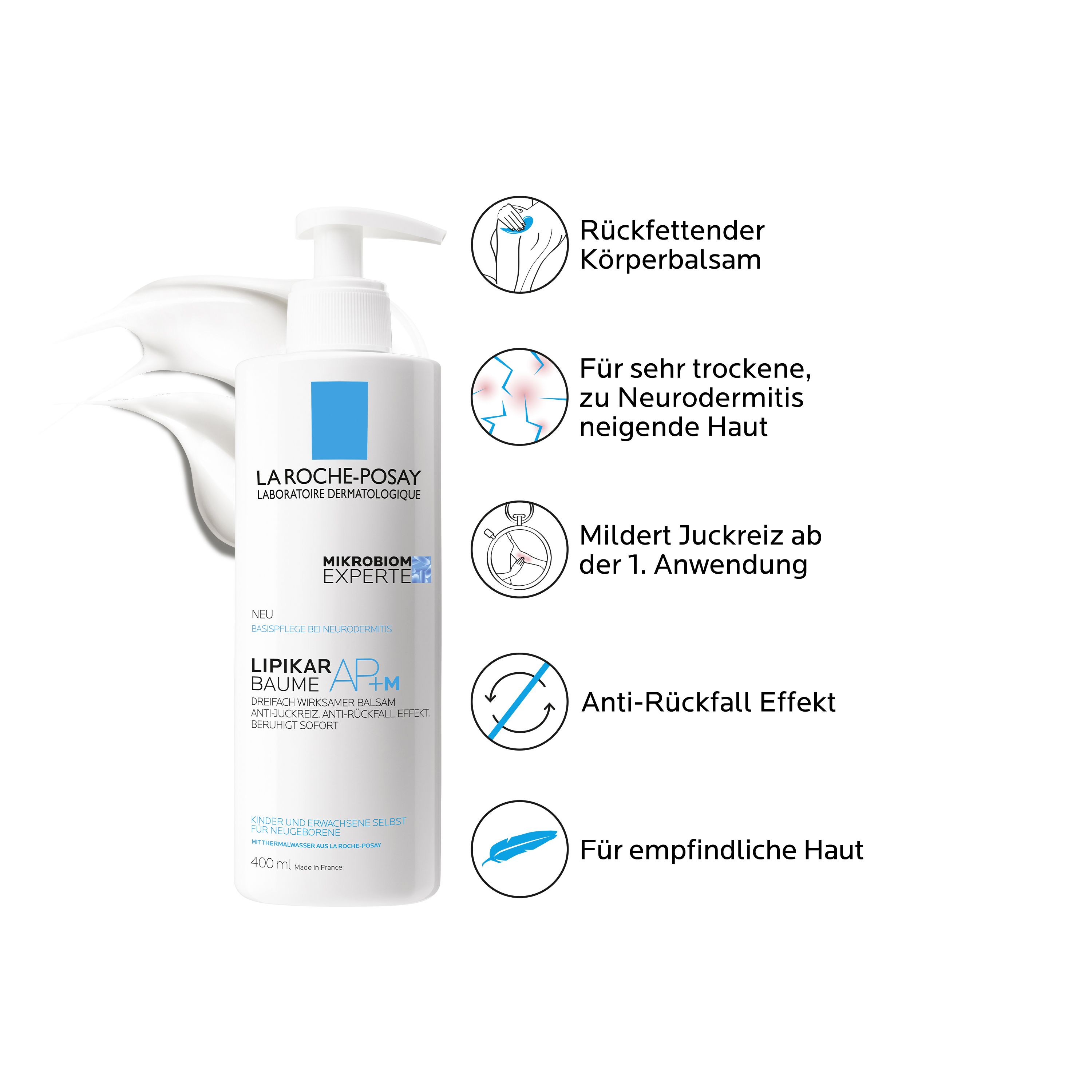La Roche Posay Lipikar Baume AP+M Körperbalsam