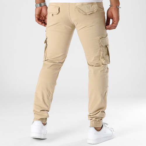 Lot De 2 Pantalons Cargo 0389 0373 Vert Kaki Beige