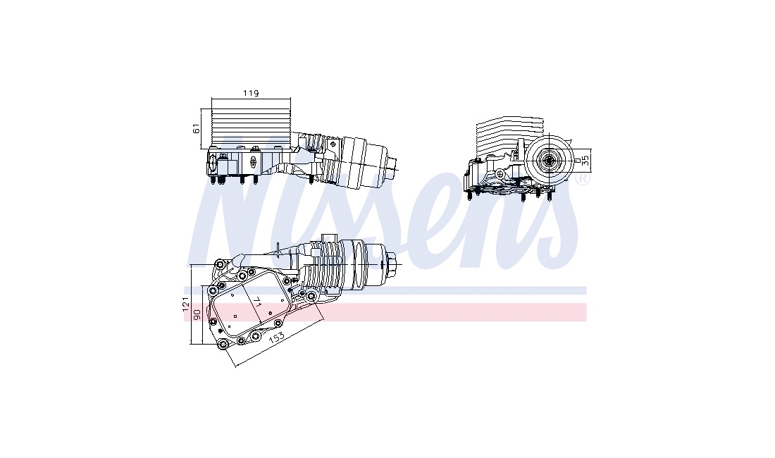 Oliekøler, motor