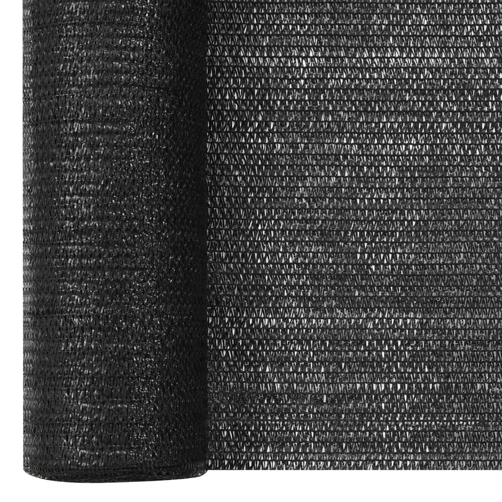 Filet brise-vue noir 2x50 m pehd 75 g/m²