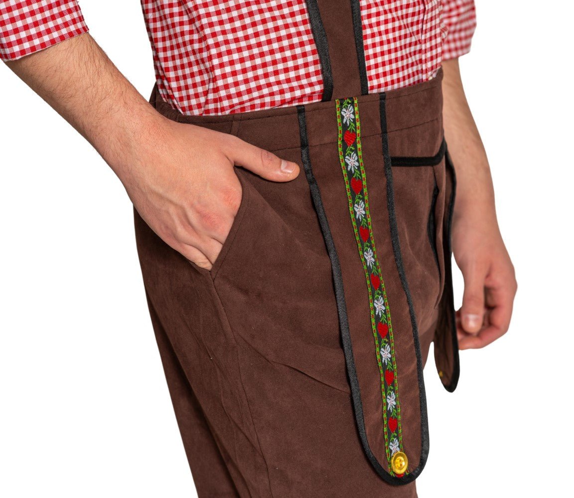 Lederhose Donkerbruin Heren Johann