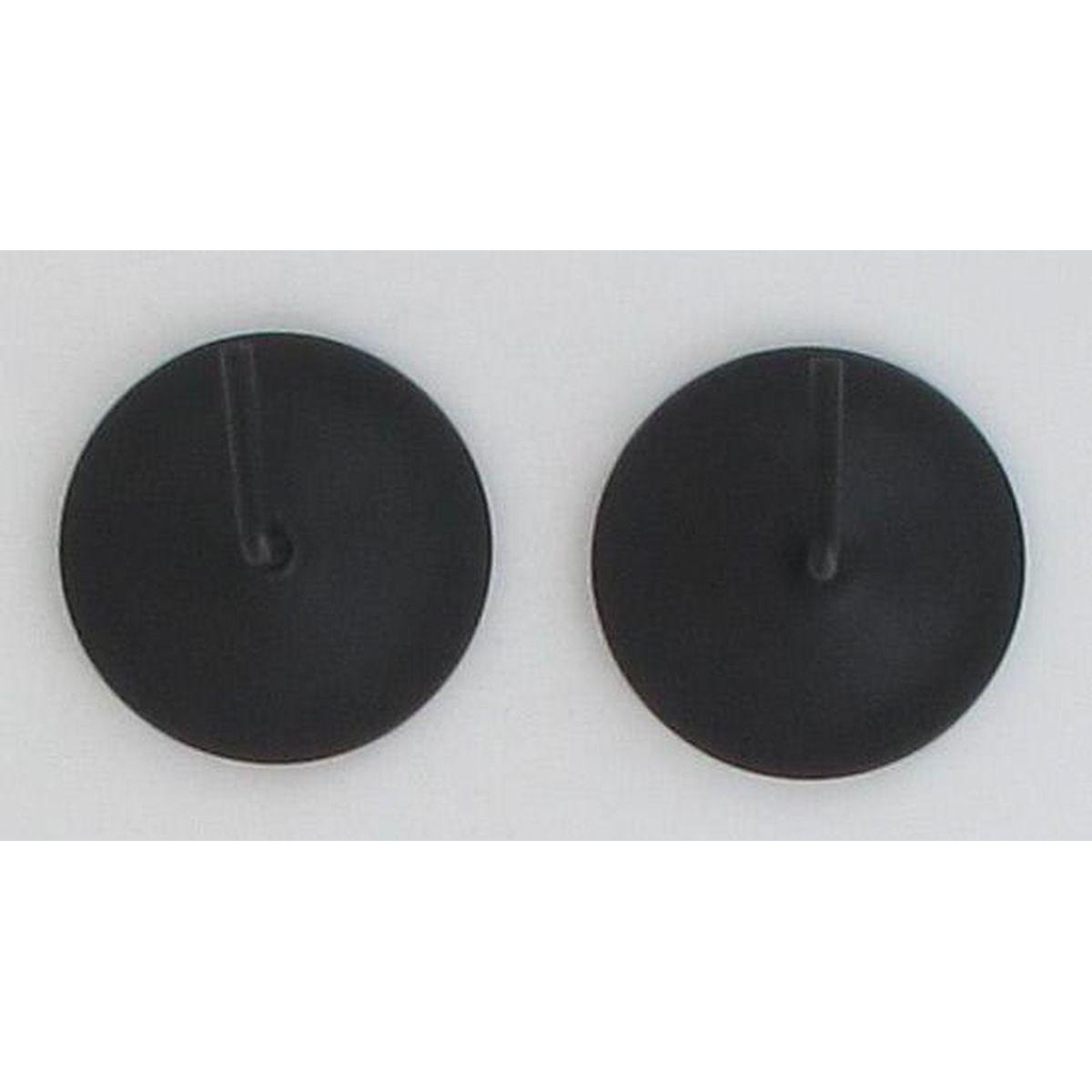 SUPPORTS ADHESIFS METAL X2 NOIR MAT