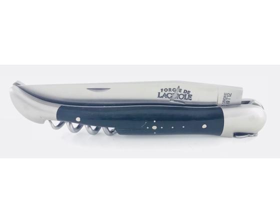 Laguiole Tradition 12 cm - 2 mitres - 2 pièces - Ebène Couteau de Poche Forge de Laguiole