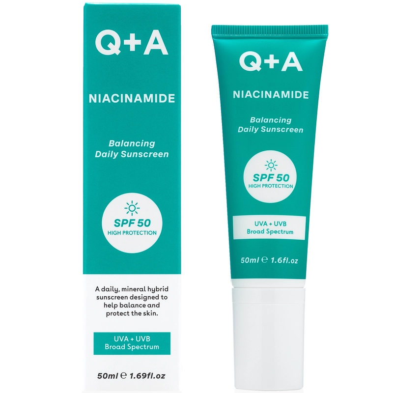 Q+A Niacinamide Balancing Face Sunscreen SPF 50 - 50 ml