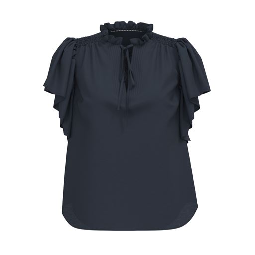 Co'Couture HeraCC Frill Bluse, Ink, M
