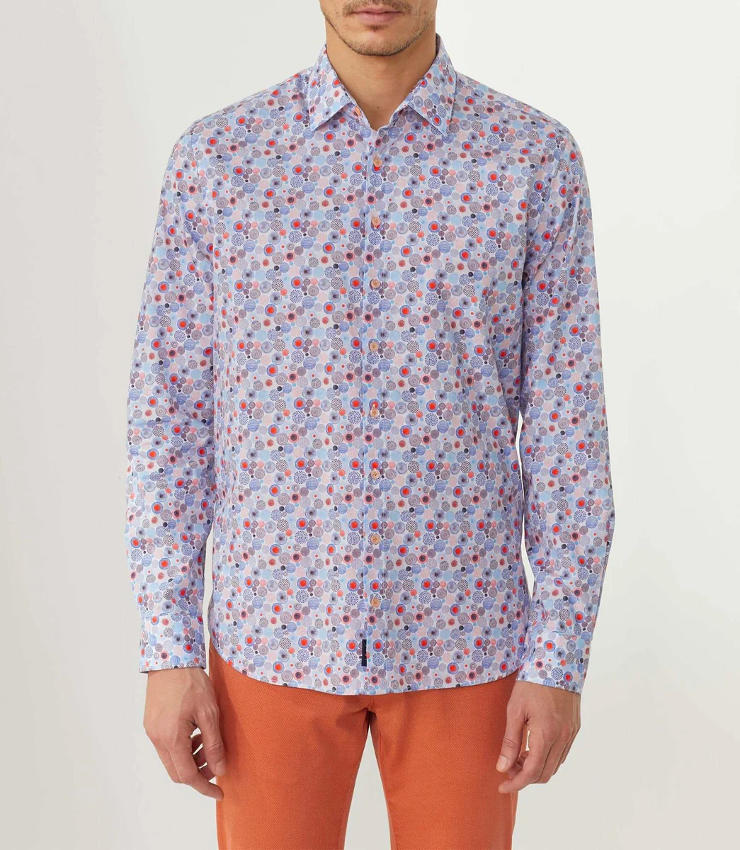 Chemise casual orange 