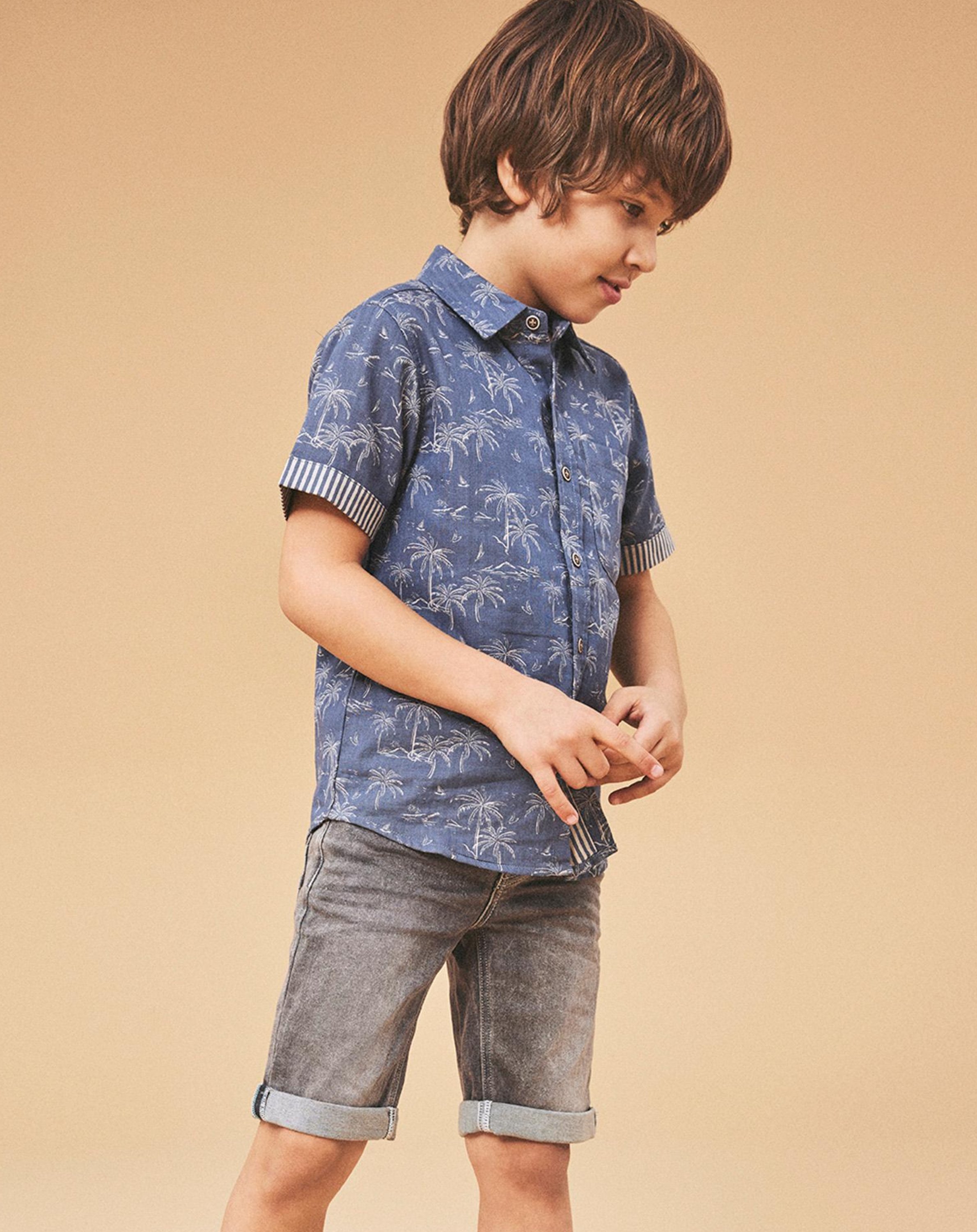 Jeans-Bermudas NKMTHEO DNMCLAS in dark grey denim