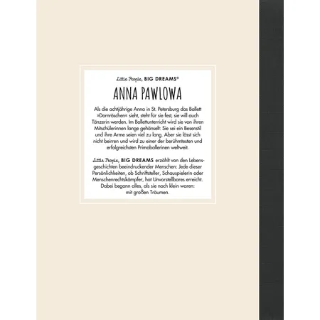 Suhrkamp Verlag Little People, Big Dreams - Anna Pawlowa