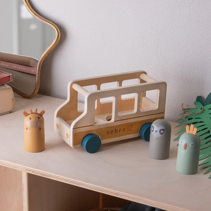 Sebra - Bus aus Holz, Wildlife (4 tlg.)