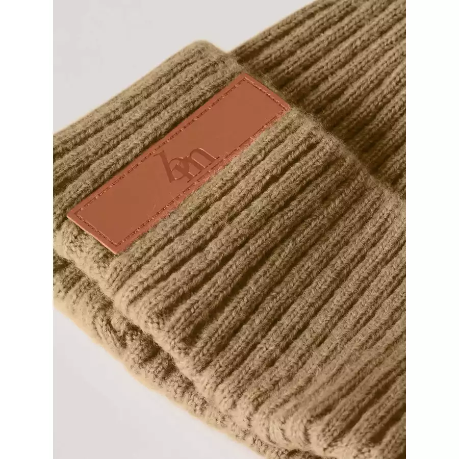 BabyMocs Mütze Vegan hellbraun