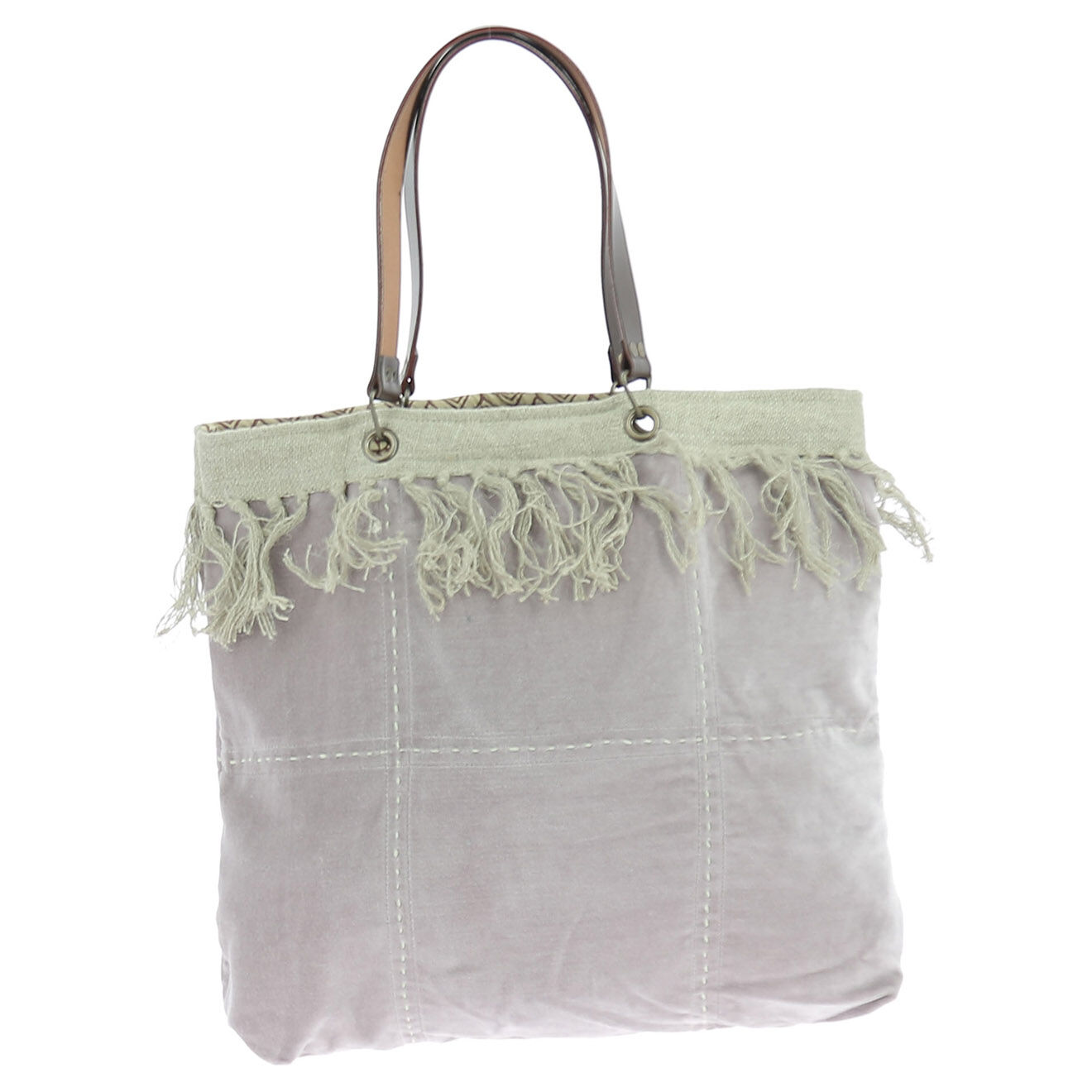 En Fil d'Indienne Sac Cabas Medium Boho lilas - 40x40x12 cm