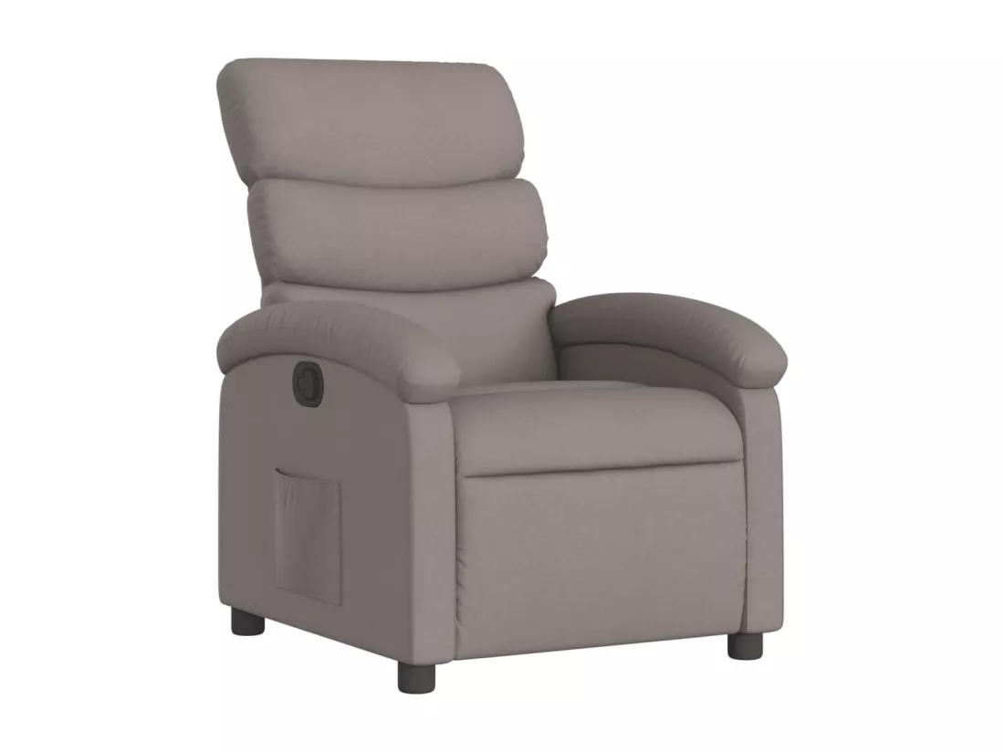Fauteuil inclinable Taupe Tissu