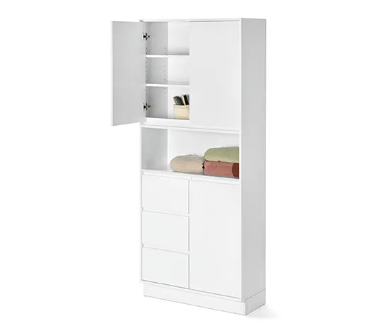 Bad-Hochschrank, weiß