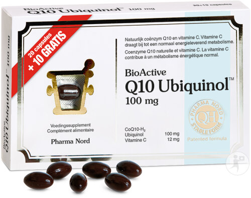 Pharma Nord BioActive Q10 100mg Ubiquinol Énergie 20 Capsules
