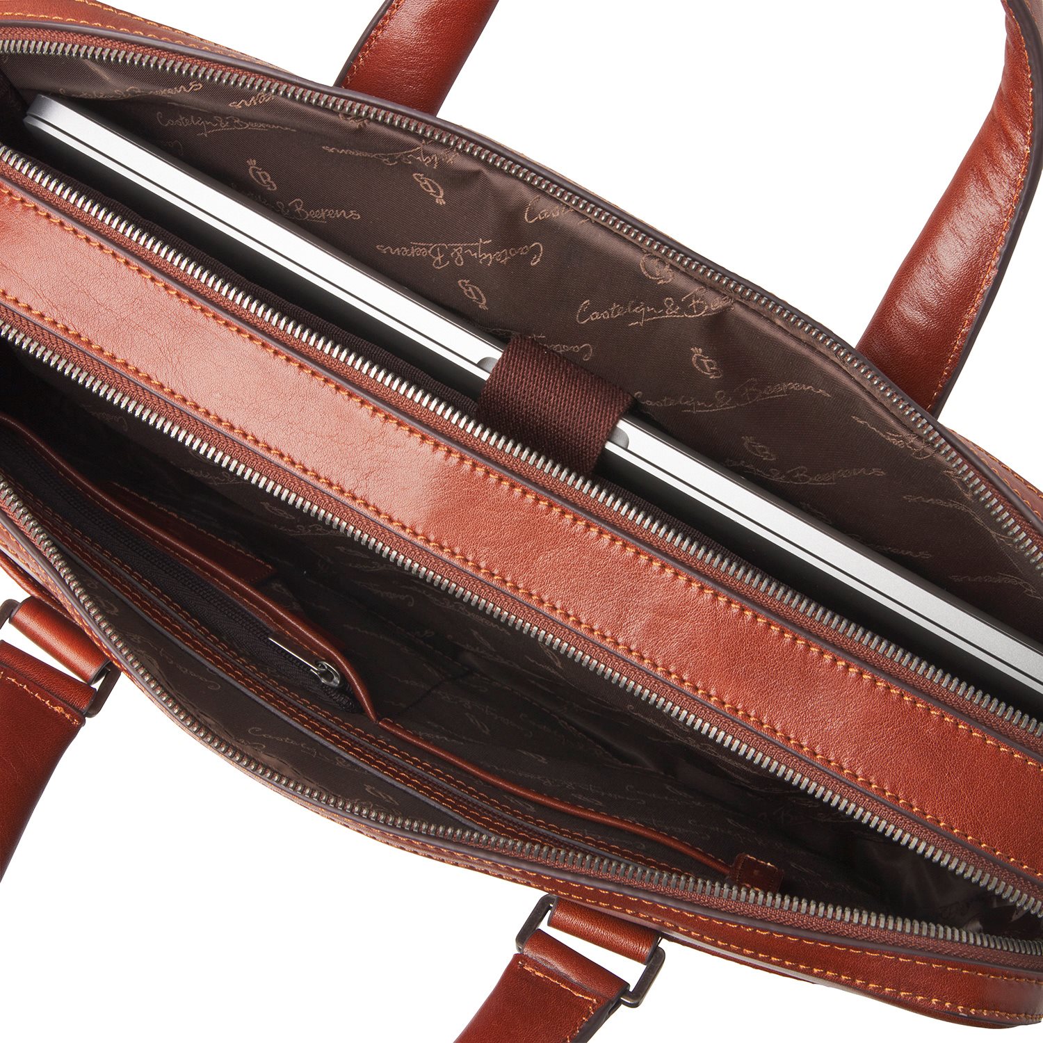 Castelijn & Beerens Gaucho Paul Laptop Bag 15.6'' cognac