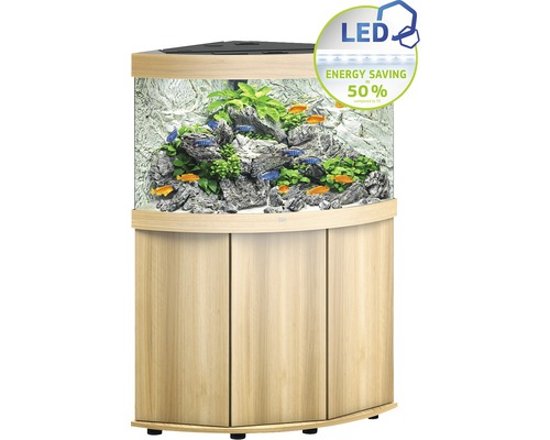 JUWEL Trigon 190 SBX aquariumcombinatie met ledverlichting, filter, verwarming en lichthouten kast