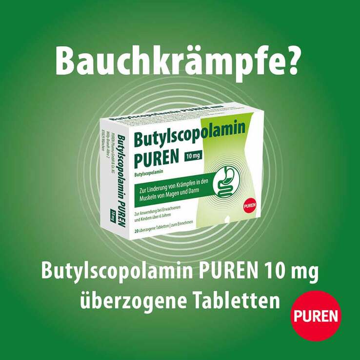 Butylscopolamin PUREN 10 mg Tabletten, 50 St