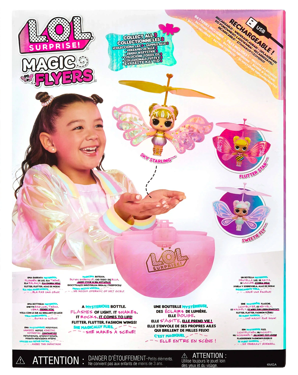 Puppe MAGIC WISHIES FLYING TOTS - GOLD WINGS
