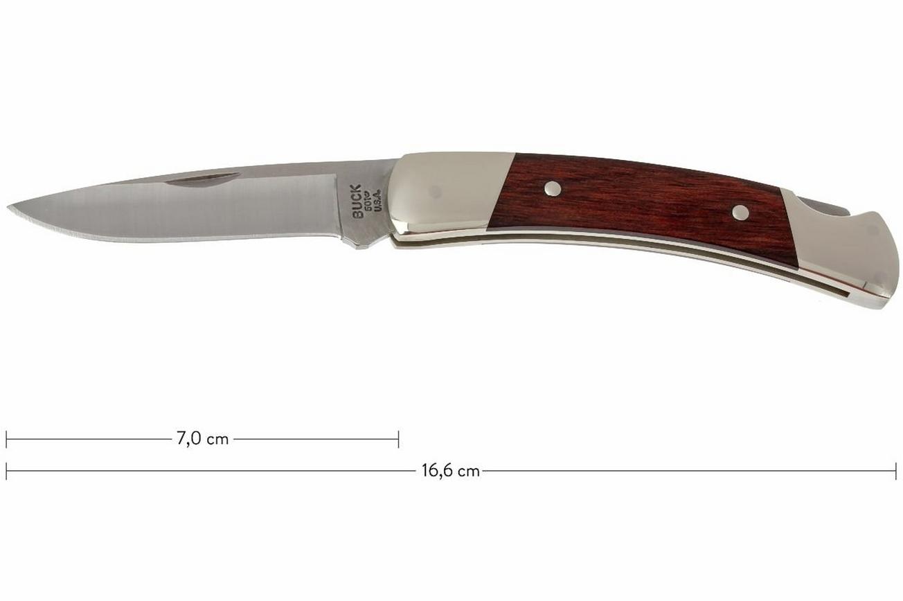 Buck 501 Squire 0501RWS-B, rosewood, met foedraal