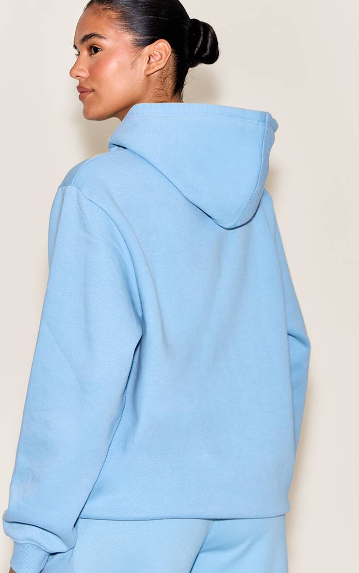 Bleu Layette Sweat À Casynthétiqueche Oversize Brodé Crème Beurre