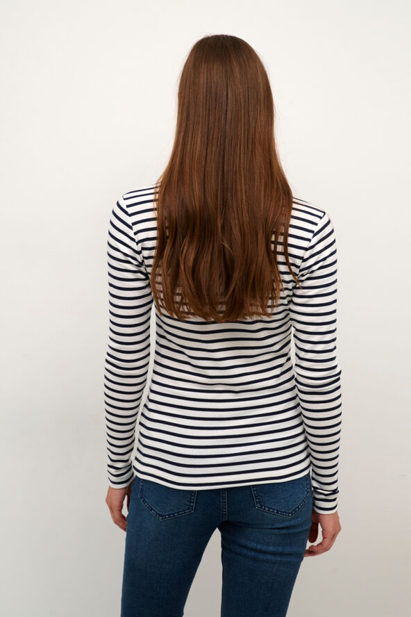 Kaffe Liddy T-Shirt Chalk / 52737 midnight marine